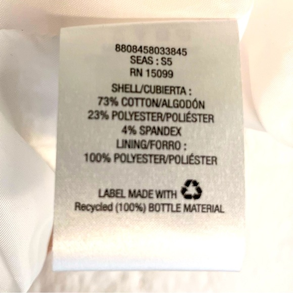 NWOT-Metaphor-Crop Jacket/Blazer~Size XL~White~Textured Fabric - Picture 4 of 7